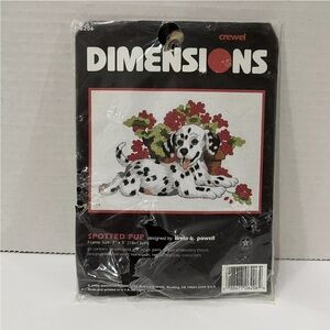 Dimensions Counted Cross Stitch Kit Dalmatian Dog Puppy 6206 Spotted Pup 1996